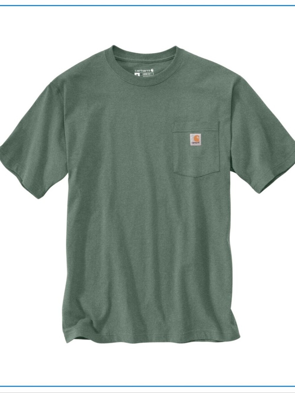 Carhartt Men’s Dark Green Pocket T-ShirtCarhartt Men's Loose Fit Pocket T-Sh